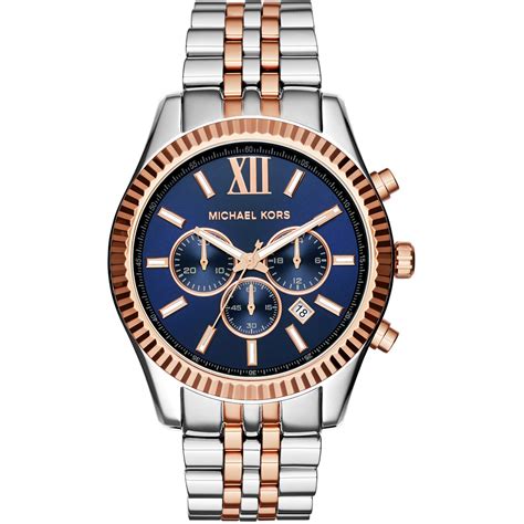 michael kors horloge heren blauw|siebel michael kors horloge.